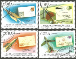 TT-3 Cuba Espace Space Fusée Rocket Stamps Timbres Briefmarken Francobollo Sellos - Briefmarken Auf Briefmarken