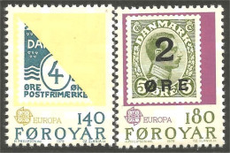 TT-1b Féroé Foroyar Danmark Europa Stamps MNH ** Neuf SC - Stamps On Stamps