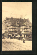 AK Hamburg, Roosenbrücke, Strassenbahn  - Mitte