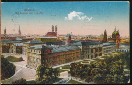 °°° 31065 - GERMANY - MUNCHEN - KGL . RESIDENZ UND HOFGARTEN - 1921 With Stamps °°° - München