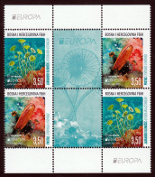 Bosnia Croatia 2024 Europa CEPT Underwater Fauna & Flora Souvenir, 2 Sets With Labels In Block Of 6 MNH - Bosnie-Herzegovine