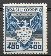 Brasil Brazil 1937 - Sesquicentenário Da Constituição Norte Americana - RHM C126 - Nuovi