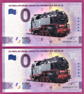 0-Euro XEKK 2021-2 Color SCHMALSPURIGE EINHEITSLOKOMOTIVE BR 99.22 Set NORMAL+ANNIVERSARY - Privatentwürfe