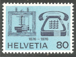 TL-19a Suisse 100th Graham Bell Telephone Telefono MNH ** Neuf SC - Telecom