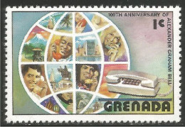 TL-3 Grenada 100th Graham Bell Telephone Telefono MNH ** Neuf SC - Télécom