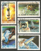 ES-37a Sao Tome Moon Landing 1969 Conquête Lune Apollo XI - Sao Tome En Principe