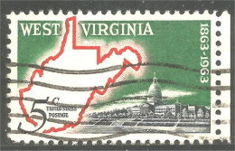 Ca-33 USA Carte Virginie Occidentale West Virginia Map Cartina Karte Mapa Kaart - Géographie