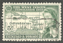 Ca-27 Trinidad Tobago Carte Mer Caraibes Iles Islands Caribbean Sea Map Cartina Karte Mapa Kaart - Géographie