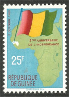 Ca-9 Guinée Carte Drapeau Flag Map Cartina Karte Mapa Kaart - Geographie