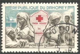 Ca-5 Dahomey Infirmière Croix Rouge Red Cross Nurse Carte Map Cartina Karte Mapa Kaart - Geografía