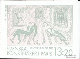 Schweden MH132 (kompl.Ausg.) Postfrisch 1988 Künstler - Unused Stamps