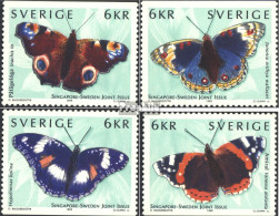 Schweden 2125-2128 (kompl.Ausg.) Postfrisch 1999 Schmetterlinge - Ungebraucht