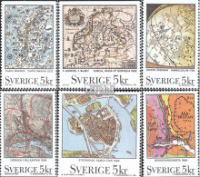 Schweden 1655-1660 (kompl.Ausg.) Postfrisch 1991 Landkarten - Neufs