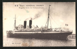 AK Passagierschiff S. S. Gouv. Général Chanzy Im Hafen  - Dampfer