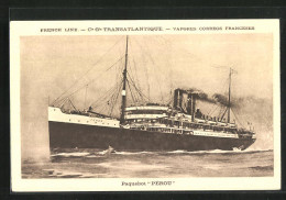 AK Passagierschiff Pérou In Voller Fahrt  - Steamers
