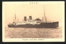 AK Passagierschiff Sidi-bel-Abbès In Ruhiger See  - Steamers