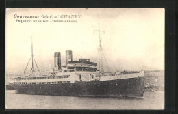 AK Passagierschiff Gouverneur Général Chanzy Im Hafen  - Steamers