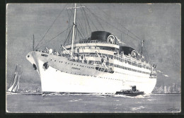 AK Passagierschiff Chella Verlässt Den Hafen  - Steamers