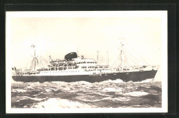 AK Passagierschiff Calédonien In Unruhiger See  - Steamers