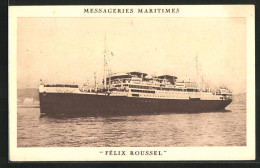 AK Passagierschiff Félix Roussel In Ruhigen Gewässern  - Steamers