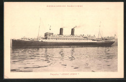 AK Passagierschiff André Lebon In Ruhiger See  - Piroscafi