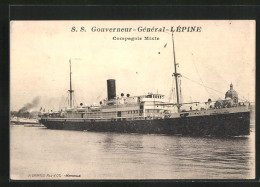 AK Passagierschiff S. S. Gouverneur Général Lépine Verlässt Den Hafen  - Paquebots