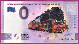 0-Euro XEKK 2021-1 Color SCHMALSPURIGE EINHEITSLOKOMOTIVE BR 99.22 ANNIVERSARY - Pruebas Privadas