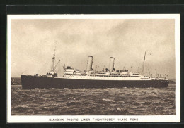 AK Passagierschiff Montrose In Ruhigen Gewässern  - Dampfer