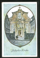 AK Hamburg-Altona, Gartenbau-Ausstellung 1914, Josephs-Kirche  - Tentoonstellingen