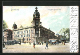 AK Hamburg-Neustadt, Hauptpostgebäude, Strassenbahn  - Tram