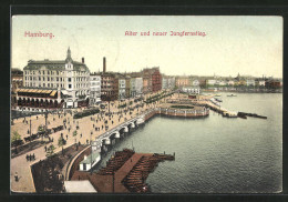 AK Hamburg-Neustadt, Alter Und Neuer Jungfernstieg  - Mitte