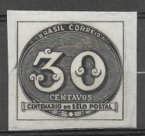 Brasil Brazil 1943 - Centenário Do Selo Postal Brasileiro - RHM C180 - Ungebraucht