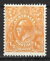 AUSTRALIA....KING GEORGE V...(1910-36..)...." 1926..."....HEAD....HALFd.....SG94......MH.. - Mint Stamps