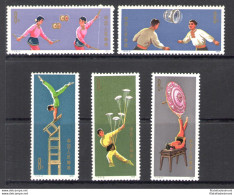 1974 CINA - Giochi Acrobatici - Michel N. 1169-1173 - No N. 1168 - 5 Valori - MNH** - Andere & Zonder Classificatie