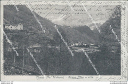 Bs41 Cartolina Chiesa Val Malenco Grand Hotel E Ville 1920 Sondrio  Lombardia - Sondrio