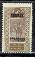 Timbre Du Haut-Sénégal Et Niger Surchargé "SOUDAN FRANCAIS" - Unused Stamps