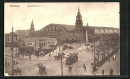 AK Hamburg-St.Georg, Hauptbahnhof, Strassenbahn  - Mitte