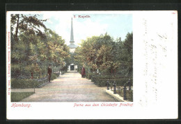 AK Hamburg-Ohlsdorf, Ohlsdorfer Friedhof, 2. Kapelle  - Nord