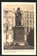 AK Ludwig Van Beethoven, Am Denkmal In Bonn  - Artistes