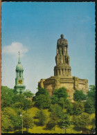 °°° 31070 - GERMANY - HAMBURG - BISMARCKDENKMAL UND MICHAELISKIRCHE - 1963 With Stamps °°° - Mitte