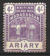 MADAGASCAR....." 1895...".....4/-.......SG62..........UNUSED.... - Ungebraucht