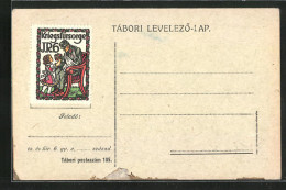 AK Kriegshilfe, Briefmarke Aufgeklebt  - War 1914-18