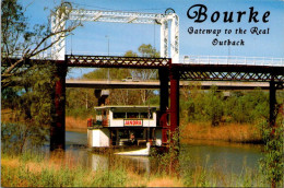 17-5-2024 (5 Z 21) Australia - NSW - (posted With Train Stamp [no Postmark]) Bourke (Bridge & Jandra Paddle Steamer) - Ponts