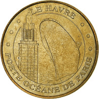 France, Jeton Touristique, Porte Océane, Le Havre, 2009, MDP, Or Nordique, SUP - Otros & Sin Clasificación