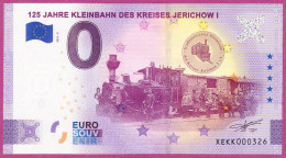 0-Euro XEKK 2021-3 125 JAHRE KLEINBAHN DES KREISES JERICHOW I - Essais Privés / Non-officiels