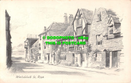 R500076 Rye. Watchbell St. Pencil Sketch. Norman - Welt