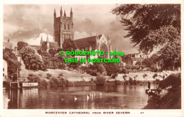 R500123 Worcester Cathedral From River Severn. RP - World