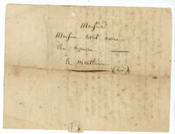 COURRIER Année 1845 Pour Avoué AVRIL à MONTBRISON 42 LOIRE Envoyée D ESTIVAREILLES 03 ALLIER - 1801-1848: Vorläufer XIX