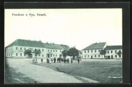 AK Vys. Veseli, Platz Mit Kindern  - Czech Republic