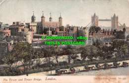 R500222 London. The Tower And Tower Bridge. Woodbury Series No. 355. 1904 - Other & Unclassified